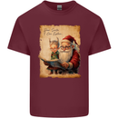 Dear Santa Claus I Can Explain Christmas Mens Cotton T-Shirt Tee Top Maroon