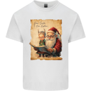 Dear Santa Claus I Can Explain Christmas Mens Cotton T-Shirt Tee Top White
