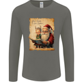 Dear Santa Claus I Can Explain Christmas Mens Long Sleeve T-Shirt Charcoal