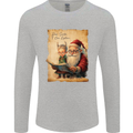 Dear Santa Claus I Can Explain Christmas Mens Long Sleeve T-Shirt Sports Grey
