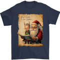 Dear Santa Claus I Can Explain Christmas Mens T-Shirt 100% Cotton Navy Blue
