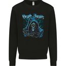 Death Awaits Evil Grim Reaper Skull Mens Sweatshirt Jumper Black