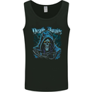 Death Awaits Evil Grim Reaper Skull Mens Vest Tank Top Black