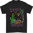 Death Day Halloween Grim Reaper Mens T-Shirt 100% Cotton Black