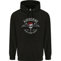 Death From Above Para 1 2 4 Parachute Regiment Mens 80% Cotton Hoodie Black