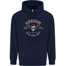 Death From Above Para 1 2 4 Parachute Regiment Mens 80% Cotton Hoodie Navy Blue