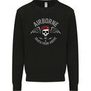 Death From Above Para 1 2 4 Parachute Regiment Mens Sweatshirt Jumper Black