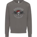 Death From Above Para 1 2 4 Parachute Regiment Mens Sweatshirt Jumper Charcoal