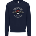 Death From Above Para 1 2 4 Parachute Regiment Mens Sweatshirt Jumper Navy Blue