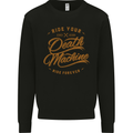 Death Machine Motorcycle Biker Chopper Mens Sweatshirt Jumper Black