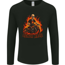 Death Race Biker Skull Motorbike Motorcycle Mens Long Sleeve T-Shirt Black
