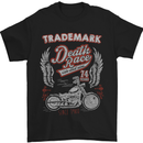 a black t - shirt with a motorcycle on it