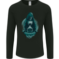Death Refuses No Man Grim Reaper Skull Mens Long Sleeve T-Shirt Black