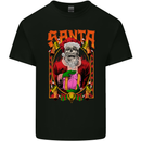 Death Santa Satan Skull Christmas Xmas Kids T-Shirt Childrens Black