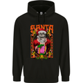 Death Santa Satan Skull Christmas Xmas Mens 80% Cotton Hoodie Black