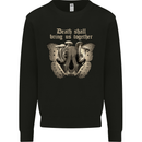 Death Together Butterfly Skull Mushrooms Mens Sweatshirt Jumper Black