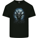 Death Tree Scary Skull and Moon Kids T-Shirt Childrens Black