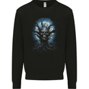 Death Tree Scary Skull and Moon Mens Sweatshirt Jumper Black