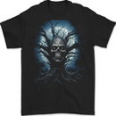 Death Tree Scary Skull and Moon Mens T-Shirt 100% Cotton BLACK