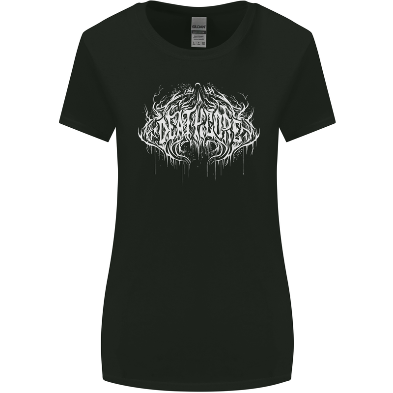 Deathcore Extreme Metal Music Womens Wider Cut T-Shirt Black