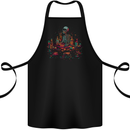 Debauchery Death Skull Alcohol Beer Weed Cotton Apron 100% Organic Black