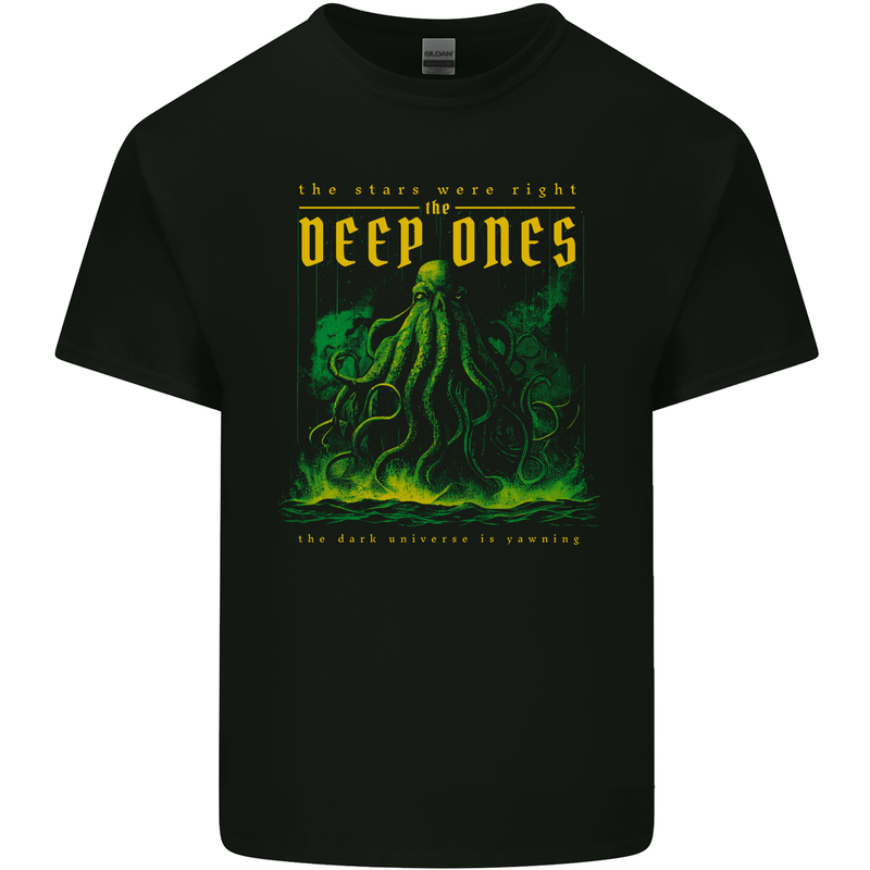 Deep Ones Cthulhu Kraken Octopus Kids T-Shirt Childrens Black