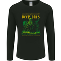 Deep Ones Cthulhu Kraken Octopus Mens Long Sleeve T-Shirt Black