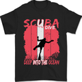 Deep into the Ocean Scuba Diving Diver Mens T-Shirt 100% Cotton Black