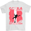 Deep into the Ocean Scuba Diving Diver Mens T-Shirt 100% Cotton White