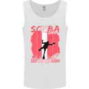 Deep into the Ocean Scuba Diving Diver Mens Vest Tank Top White