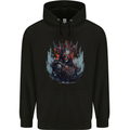 Demon Emperor Evil Skull Mens 80% Cotton Hoodie Black