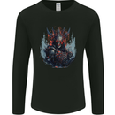 Demon Emperor Evil Skull Mens Long Sleeve T-Shirt Black