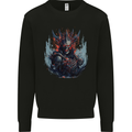 Demon Emperor Evil Skull Mens Sweatshirt Jumper Black