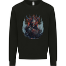 Demon Emperor Evil Skull Mens Sweatshirt Jumper Black