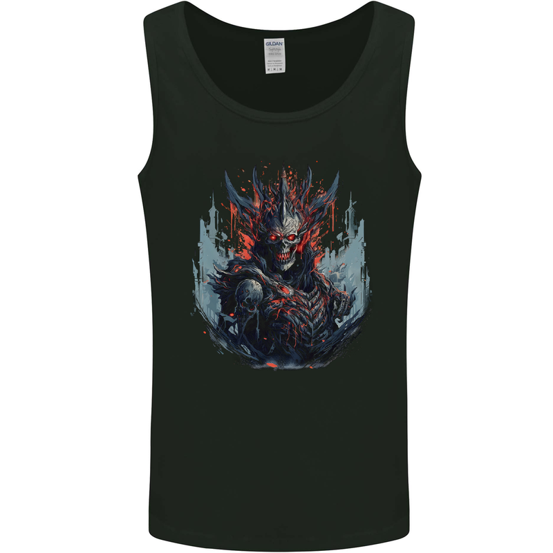 Demon Emperor Evil Skull Mens Vest Tank Top Black