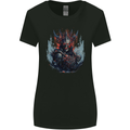 Demon Emperor Evil Skull Womens Wider Cut T-Shirt Black