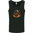 Demon Rocker Rock n Roll Heavy Metal Guitar Skull Mens Vest Tank Top Black