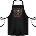 Demonic Bat Skull Satan Grim Reaper Demon Cotton Apron 100% Organic Black