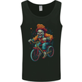 Demonic Clown On a Bicycle Cycling Halloween Mens Vest Tank Top Black