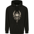 Demonic Skull Triangle Heavy Metal Childrens Kids Hoodie Black