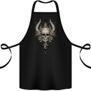 Demonic Skull Triangle Heavy Metal Cotton Apron 100% Organic Black