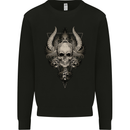 Demonic Skull Triangle Heavy Metal Mens Sweatshirt Jumper Black