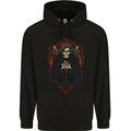 Demonic Witch Halloween Childrens Kids Hoodie Black