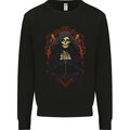 Demonic Witch Halloween Mens Sweatshirt Jumper Black