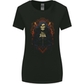 Demonic Witch Halloween Womens Wider Cut T-Shirt Black