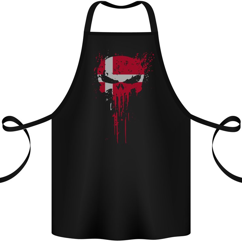 Denmark Skull Gym Training Bodybuilding Cotton Apron 100% Organic Black