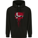 Denmark Skull Gym Training Bodybuilding Mens 80% Cotton Hoodie Black