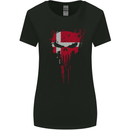 Denmark Skull Gym Training Bodybuilding Womens Wider Cut T-Shirt Black