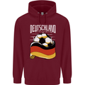 Deutschland Football German Germany Soccer Childrens Kids Hoodie Maroon