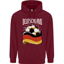 Deutschland Football German Germany Soccer Childrens Kids Hoodie Maroon